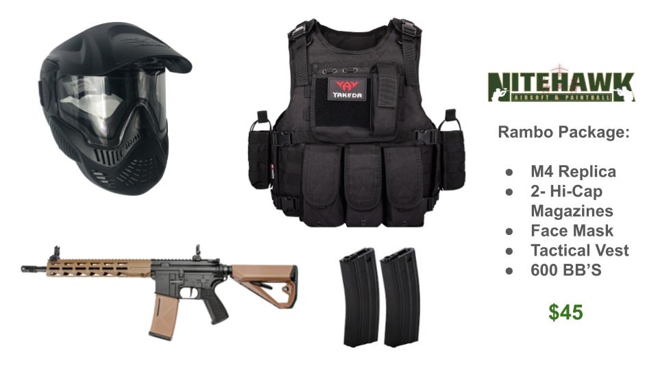 Airsoft Rentals / Add-ons