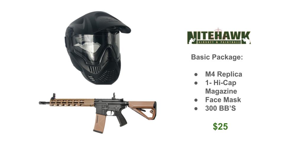 Airsoft Rentals / Add-ons