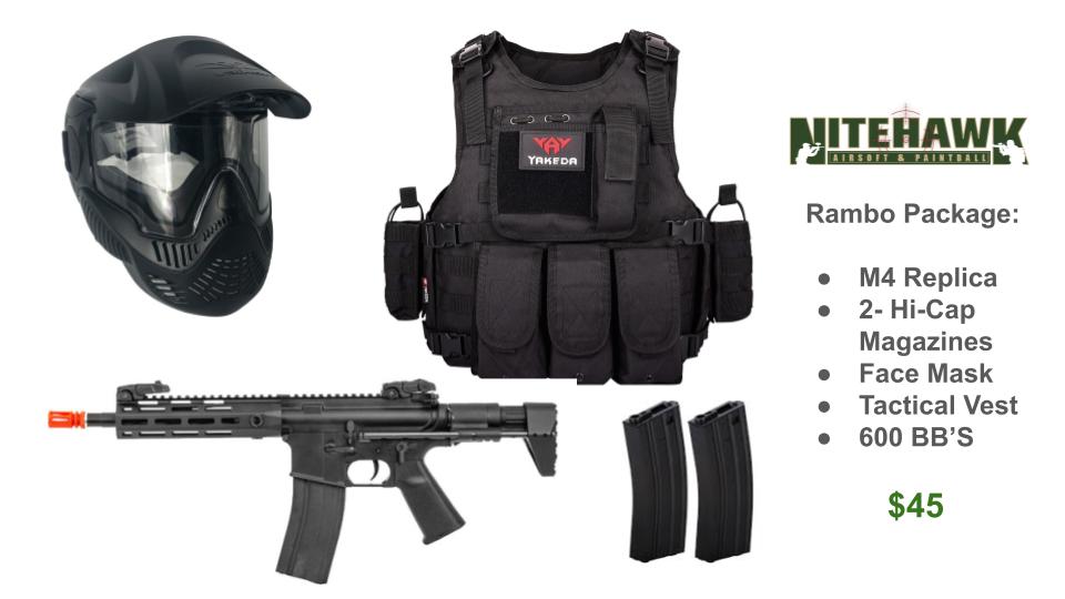 Airsoft Rentals / Add-ons